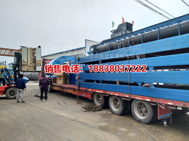 郑州百强建机JS4500混凝土搅拌站装车发货中